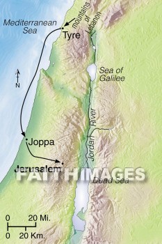 Tyre, jerusalem, Lebanon, temple, Solomon, hiram, Joppa, geography, topography, map, temples, geographies, maps