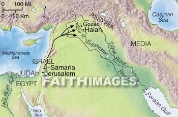 Assyria, Israel, captive, Assyrian, empire, geography, topography, map, captives, empires, geographies, maps