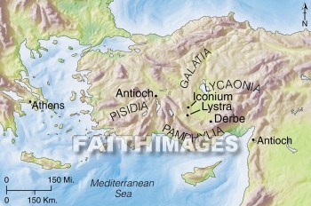 antioch, pisidia, paul, Barnabas, lycaonia, Iconium, Asia, Syria, Lystra, derbe, geography, topography, map, geographies, maps