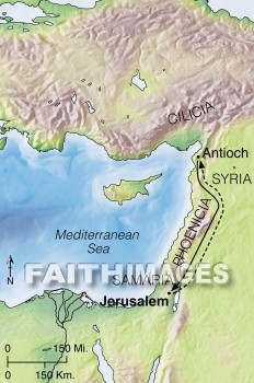 jerusalem, antioch, paul, Barnabas, Judeans, gentile, geography, topography, map, Gentiles, geographies, maps