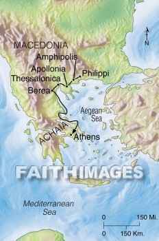 Philippi, paul, Athens, ministry, Macedonia, Luke, silas, timothy, egnatian, Amphipolis, apollonia, Thessalonica, bera, geography, topography, map, ministries, geographies, maps