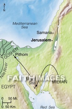 midian, Moses, Egypt, mount, Sinai, geography, topography, map, mounts, geographies, maps