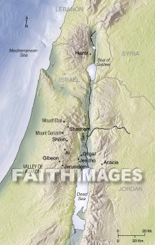 Acacia, Joshua, Israelites, canaa, Gibeon, Ai, geography, topography, map, geographies, maps