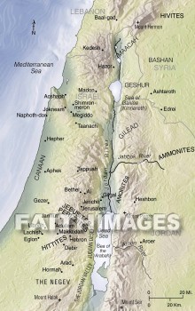Israel, Manasseh, Judah, Promised, land, geography, topography, map, lands, geographies, maps