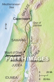 Bethany, mount, Olive, Capernaum, Jesus, Mary, Martha, Galilee, jerusalem, geography, topography, map, mounts, Olives, geographies, maps