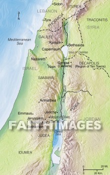 Israel, Lebanon, Syria, Jordan, geography, topography, map, geographies, maps