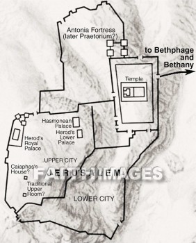 jerusalem, Bethany, Bethphage, temple, geography, topography, map, temples, geographies, maps