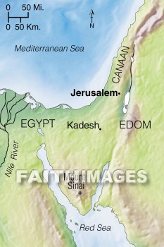 Kadesh, wilderness, Miriam, Moses, Edom, Israel, Promised, land, geography, topography, map, wildernesses, lands, geographies, maps
