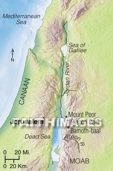 bamoth-baal, Balaam, Israel, balak, Pisgah, peak, mount, peor, Moab, Israelites, geography, topography, map, peaks, mounts, geographies, maps