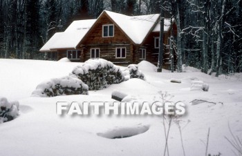 cabin, forest, winter, Frozen, shining, ice, freeze, freezing, snow, shine, tree, wood, cold, frigid, House, cabins, forests, winters, ices, snows, trees, woods, houses