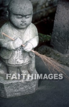 statue, broom, culture, traditional, ethnic, Asian, cultural, Japanese, Japan, oriental, brooms, cultures, orientals