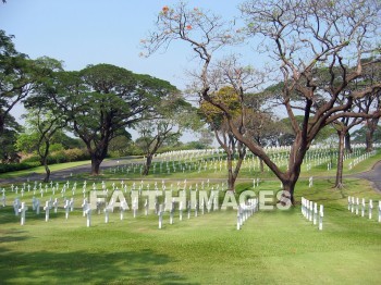 cemetery, military, Manila, Philippines, death, grave, burial, Cross, cemeteries, militaries, deaths, Graves, burials, crosses