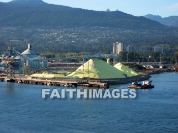 sulfur, mineral, mining, shipping, dock, Vancouver, British, Columbia, Canada, sulfurs, minerals, docks