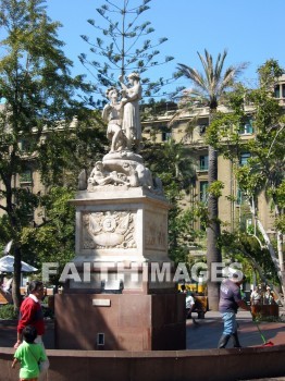 monument, Santiago, Chile, downtown, park, monuments, downtowns, parks