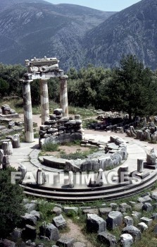 delphi, ancient, Greece, trophonius, agamedesapollo, sacred, plateau, Mt, mount, parnassus, gulf, Corinth, column, colums, Ruin, ancients, plateaus, mounts, gulfs, columns, ruins