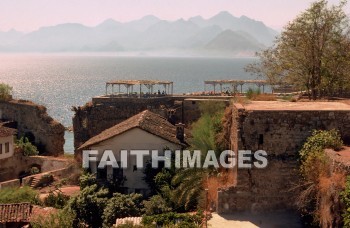 Attalia, Antalya, turkey, Mediterranean, Pamphylia, paul, Barnabas, First, missionary, journey, shore, ocean, sea, seashore, coast, seaport, Attalus, king, Pergamon, Roman, old, wall, missionaries, journeys, shores, oceans