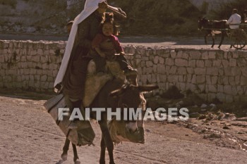 donkey, rider, animal, Cappadocia, Asia, turkey, minor, Pontus, Syria, Armenia, cilicia, lycaonia, road, Cilician, gate, Taurus, mountain, Roman, empire, Chistians, spread, Gospel, woman, boy, Donkeys, riders