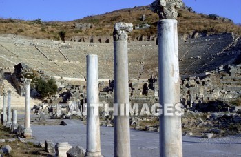 Ephesus, pavement, theater, past, remote, early, history, distant, time, bygone, day, antiquity, ancient, old, archaeology, Ruin, anthropology, culture, christian, Roman, Mediterranean, turkey, pavements, theaters, histories, times