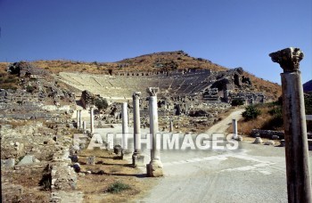 Ephesus, pavement, theater, past, remote, early, history, distant, time, bygone, day, antiquity, ancient, old, archaeology, Ruin, anthropology, culture, christian, Roman, Mediterranean, turkey, pavements, theaters, histories, times