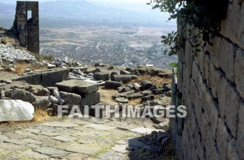 Pergamos, pergamum, upper, turkey, Seven, church, revelation, archaeological, site, Ruin, antiquities, sevens, Churches, revelations, sites, ruins