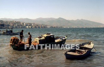 Smyrna, modern, Izmir, seaport, turkey, Western, coast, Bible-time, Asia, minor, Seven, church, revelation, fishing, boat, net, fish, moderns, seaports, coasts, sevens, Churches, revelations, boats, nets, Fishes