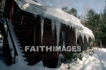 cabin, frost, design, pattern, sleet, ice, glitter, glaze, glare, crust, Frozen, water, frostwork, cold, weather, frosted, winter, freezing, icy, crystal, tree, forest, frosty, icycles, remote, wood