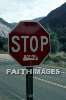 sign, stop, vegetarian, animal, right, signs, stops, vegetarians, animals, rights