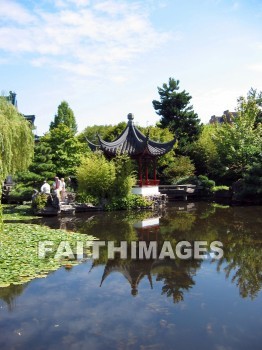 garden, Japanese, pool, water, stream, lake, pagoda, plant, Pools, waters, streams, lakes, pagodas, plants
