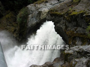 waterfall, downrush, fall, fountain, outpouring, rapids, watercourse, mountain, hill, alp, bluff, cliff, crag, dome, drift, elevation, height, mound, mount, peak, pike, range, ridge, forest, tree, thicket