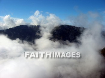 cloud, mountain, hill, alp, bluff, cliff, crag, dome, drift, elevation, height, mound, mount, peak, pike, range, ridge, forest, tree, thicket, timber, timberland, wood, woodland, pine, evergreen