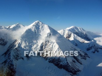 mountain, snow, snow-cap, cloud, cold, hill, alp, crag, dome, elevation, eminence, height, mount, McKinley, peak, alaska, ridge, slope, air, glacier, freezing, Frozen, ice, Worship, mountains, snows