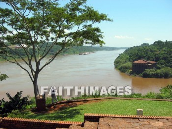 river, Iguazu, fall, Argentina, Brazil, rivers, falls