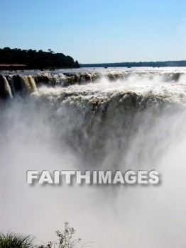 waterfall, downrush, fall, fountain, outpouring, rapids, watercourse, stream, overflow, mountain, tree, water, green, blue, cliff, shade, creation, Worship, background, Presentation, Present, forest, Landscape, outdoors, scenery, high