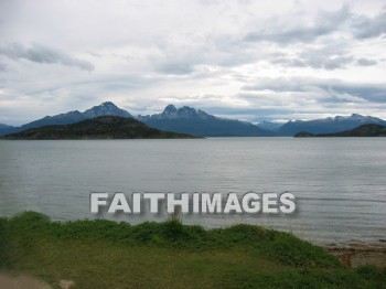 fjord, Chile, snow-capped, mountain, glacier, mountains, glaciers