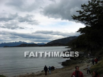 beach, Chile, fjord, snow-capped, mountain, glacier, beaches, mountains, glaciers