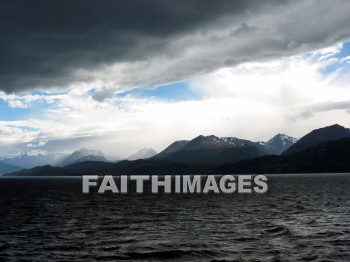 fjord, Chile, snow-capped, mountain, glacier, cloud, sky, mountains, glaciers, clouds, skies