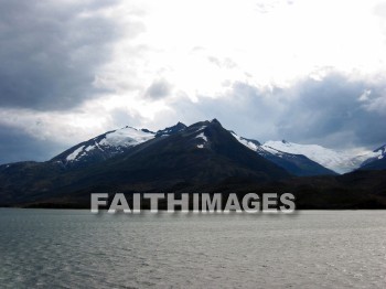 mountain, Chile, fjord, snow-capped, glacier, cloud, sky, ice, snow, water, mountains, glaciers, clouds, skies, ices, snows, waters