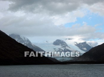 glacier, Chile, fjord, snow-capped, mountain, cloud, sky, ice, snow, water, glaciers, mountains, clouds, skies, ices, snows, waters