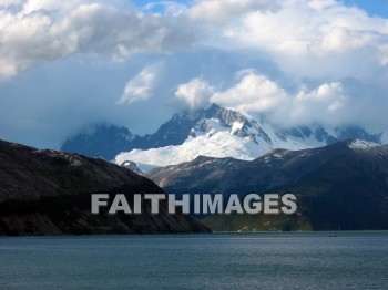 fjord, Chile, snow-capped, mountain, glacier, cloud, sky, ice, snow, water, mountains, glaciers, clouds, skies, ices, snows, waters