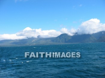 volcano, mount, Osorno, snow-capped, lake, cloud, sky, Esmeralda, Chile, volcanoes, mounts, lakes, clouds, skies