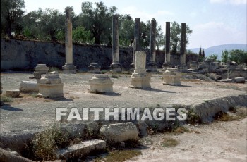 Samaria, Ruin, Roman, column, capital, Northern, kingdom, Israel, ruins, Romans, columns, capitals, kingdoms