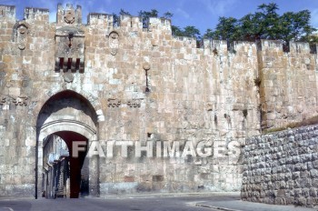 Stephen's, Lion's, gate, eastern, wall, jerusalem, old, gates, walls