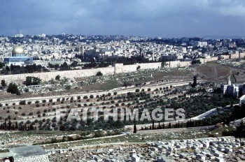 wall, jerusalem, old, city, mount, Olive, walls, cities, mounts, Olives