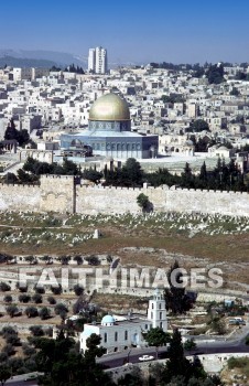 jerusalem, old, mount, Olive, gold-domed, dome, rock, golden, gate, eastern, wall, moslim, mosque, mounts, Olives, domes, rocks, gates, walls, mosques