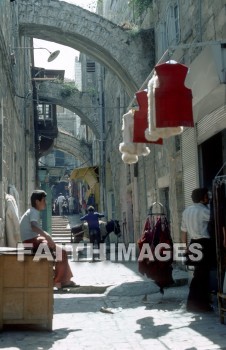 jerusalem, Via, Dolorosa, way, Cross, Jesus, carried, bazaar, old, city, ways, crosses, bazaars, cities