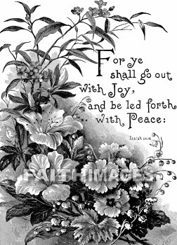 peace, joy, flower, Isaiah, led, leading, following, Joys, flowers, followings