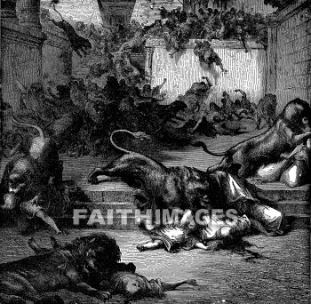 martyrdom, Lion, christian, eat, death, rome, Lions, Christians, deaths