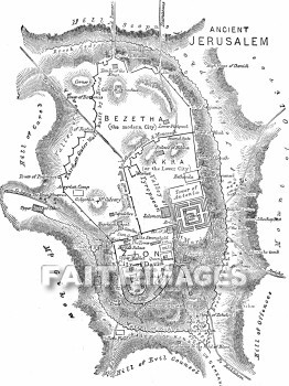 jerusalem, city, Environs, map, cities, maps