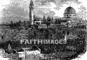 mosque, Omar, dome, rock, jerusalem, mosques, domes, rocks