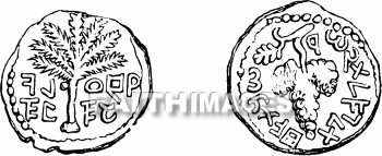Coin, Simon, son, Gamaliel, Coins, sons